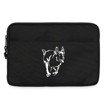 Malinois "Black Edition" - Laptoptasche 13" - Schwarz - Vorne