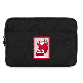 Weihnachtsvater, Weihnachten, Weihnachtsmann - Laptoptasche 13" - Schwarz - Vorne
