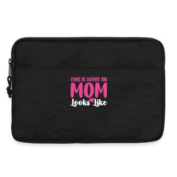 Mama ressemble à un lettrage d’amour - Sacoche pour ordinateur portable 13 pouces - noir - Devant