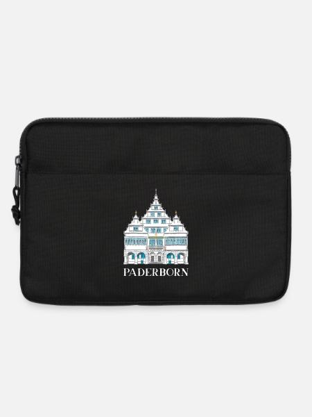 Paderborn, Historisches Rathaus, Deutschland - Laptoptasche 13" - Schwarz