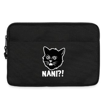 Manga Katze Anime Spruch Comic Zeichentrick Japan - Laptoptasche 13" - Schwarz - Vorne