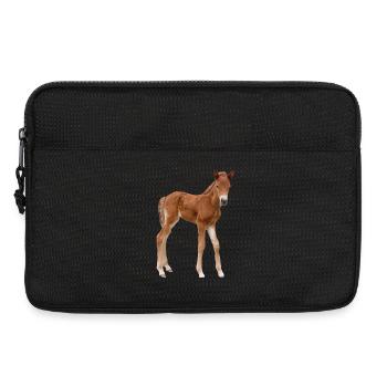 Pferde T-shirt Geschenk Reiter  - Laptoptasche 13" - Schwarz - Vorne