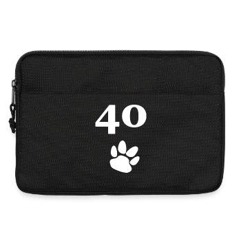 für frauen, 40 hundetatze - Laptoptasche 13" - Schwarz - Vorne