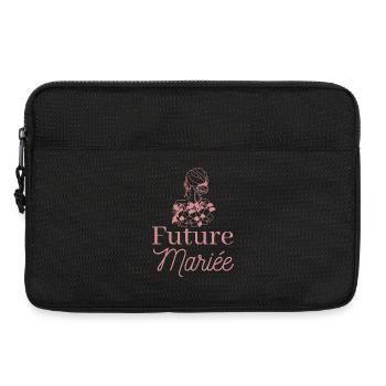 EVJF future mariée. Enterrement vie célibataire - Sacoche pour ordinateur portable 13 pouces - noir - Devant