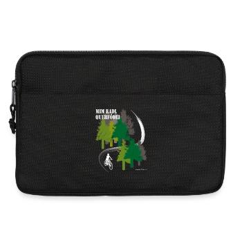 mim Radl querfödei - mit dem Rad quer Feld ein - Laptop bag 13" - black - Front