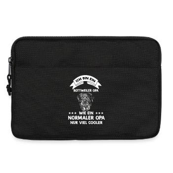 Ich bin ein Rottweiler Opa - Laptoptasche 13" - Schwarz - Vorne