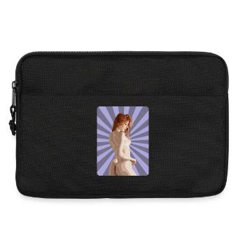 Sexy T-Shirt Redhead Girl Woman Pinup Comic Pop - Sacoche pour ordinateur portable 13 pouces - noir - Devant