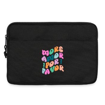 more Amor por favor - Laptoptasche 13" - Schwarz - Vorne