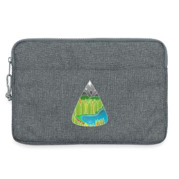 Alpen Bergsee Waldzauber - Laptoptasche 13" - Grau meliert - Vorne