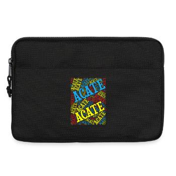 Sicilia t-shirt t-shirt Acate word cloud - Sacoche pour ordinateur portable 13 pouces - noir - Devant
