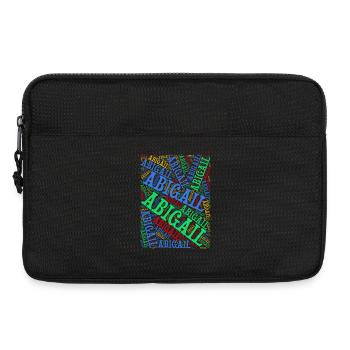 t-shirt Abigail word cloud t-shirt gift idea t-shirt - Laptop bag 13" - black - Front