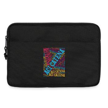 Sicilia t-shirt Aci Catena word cloud t-shirt - Laptop bag 13" - black - Front