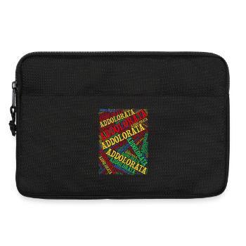 t-shirt Addolorata t-shirt nuage de mots - Sacoche pour ordinateur portable 13 pouces - noir - Devant