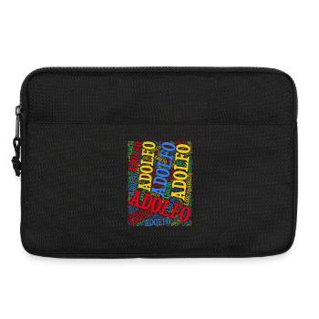 t-shirt Adolfo word cloud t-shirt gift idea - Laptop bag 13" - black - Front