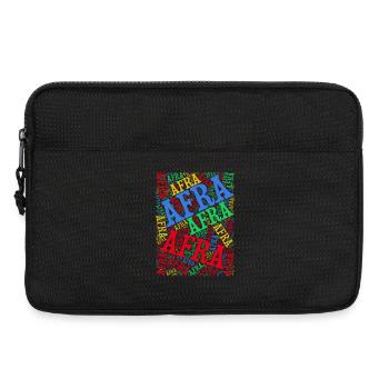 t-shirt Afra word cloud t-shirt gift idea t-shirt - Laptop bag 13" - black - Front