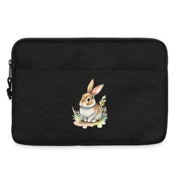 Lapin mignon - Sacoche pour ordinateur portable 13 pouces - noir - Devant