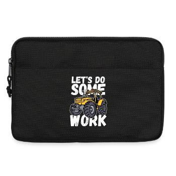 Bauernhof Bauer Traktor Statement Feld Schlepper - Laptoptasche 13" - Schwarz - Vorne