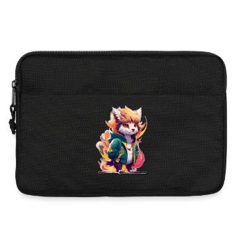 Süßer Stylischer Greif - Laptoptasche 13" - Schwarz - Vorne