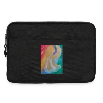Rainbow Angel - Angel of Harmony - Angel Image - Laptop bag 13" - black - Front