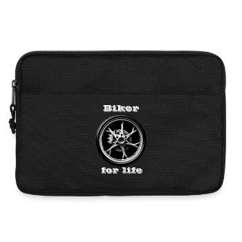 Biker for Life weiß - Laptoptasche 13" - Schwarz - Vorne