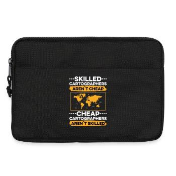 Conception cartographique - Sacoche pour ordinateur portable 13 pouces - noir - Devant