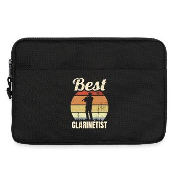 Lustiger Klarinettist - Laptoptasche 13" - Schwarz - Vorne