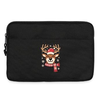 Winter Reindeer Cheer - Laptop bag 13" - black - Front