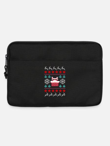 Santa's Upside Down in the Chimney - Laptop bag 13" - black