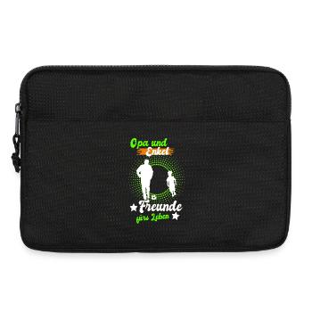 Opa und Enkel Freunde - Laptoptasche 13" - Schwarz - Vorne