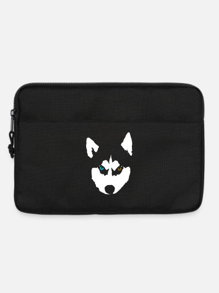 Husky Hund Siberian Husky - Laptoptasche 13" - Schwarz