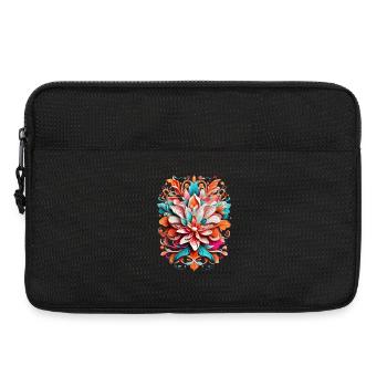 Colorful floral splendor pattern - Laptop bag 13" - black - Front