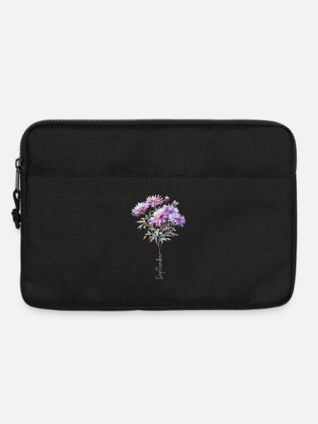 Strauß von Aster Kuchen September Blume - Laptoptasche 13" - Schwarz