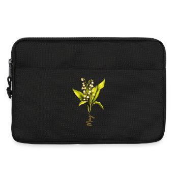 Muguet design naturaliste - Sacoche pour ordinateur portable 13 pouces - noir - Devant