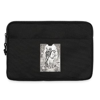 Todesreiter Tarot Illustration - Laptoptasche 13" - Schwarz - Vorne