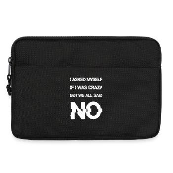 Je me suis demandé si j’étais folle - Sacoche pour ordinateur portable 13 pouces - noir - Devant