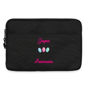 JOYEUX ANNIVERSAIRE - Sacoche pour ordinateur portable 13 pouces - noir - Devant