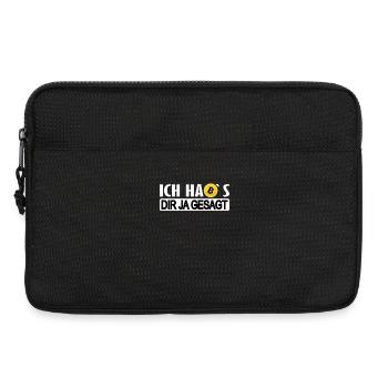 Je te l’avais dit Bitcoin Crypto Cryptocurrency - Sacoche pour ordinateur portable 13 pouces - noir - Devant