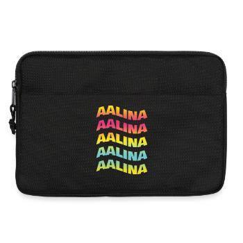 Aalina t-shirt wave effect t-shirt gift idea - Laptop bag 13" - black - Front