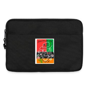 EC Femme I Dictons positifs I Fête des mères I Vacances - Sacoche pour ordinateur portable 13 pouces - noir - Devant