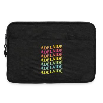 Adelaide T-Shirt mit Welleneffekt Geschenkidee - Laptoptasche 13" - Schwarz - Vorne