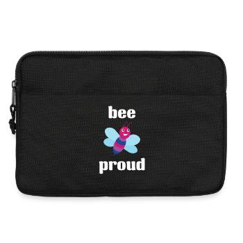 Mois de la fierté LGBT - Fierté bisexuelle - Bee Proud - Sacoche pour ordinateur portable 13 pouces - noir - Devant