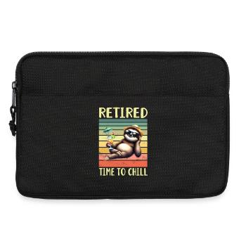 Ruhestand Rentner Faultier - Laptoptasche 13" - Schwarz - Vorne