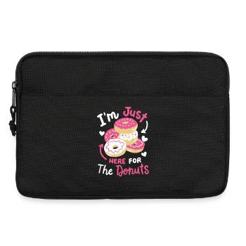 Donuts Donut-Liebhaber - Laptoptasche 13" - Schwarz - Vorne