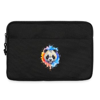 Wasserfarben Panda Splash - Laptoptasche 13" - Schwarz - Vorne