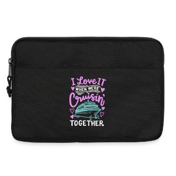 Kreuzfahrt Reise Familie Paare - Laptoptasche 13" - Schwarz - Vorne