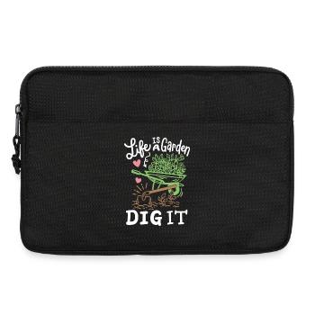 Gartenarbeit Garten Gärtner - Laptoptasche 13" - Schwarz - Vorne