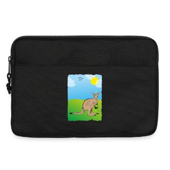 Känguru - Laptoptasche 13" - Schwarz - Vorne