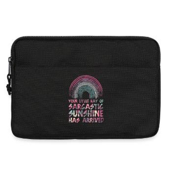 Dein kleiner sarkastischer Sonnenstrahl ist da - Laptoptasche 13" - Schwarz - Vorne