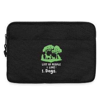 Hundeliebhaber Hundebesitzer - Laptoptasche 13" - Schwarz - Vorne