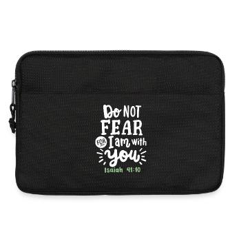Christlicher Glaube Bibelvers - Laptoptasche 13" - Schwarz - Vorne